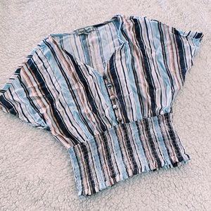 Striped Crop Top🤍